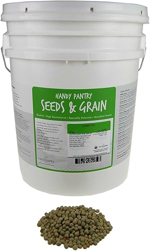 Miniatura 8 de Handy Pantry Semilla orgánica certificada para germinar guisantes verdes  marca de 5 libras  Guisante verde para brotes, plantación de jardín,