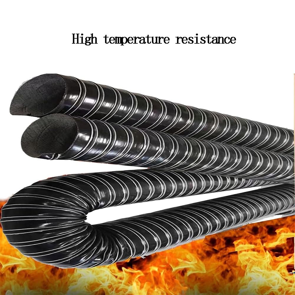 20 35 45 65 76 89 115 127mm Tubo Flessibile in Silicone Condotti Tubo di Ventilazione Flessibile Condotto Flessibile per Automobili/Fabbriche/Tunnel(2m(6.6ft),115mm)