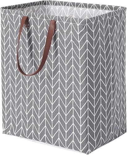 TEELINK Cesta de lavandería con asas cesta grande plegable de 60 litros para ropa sucia tela independiente ligera impermeable para almacenamiento
