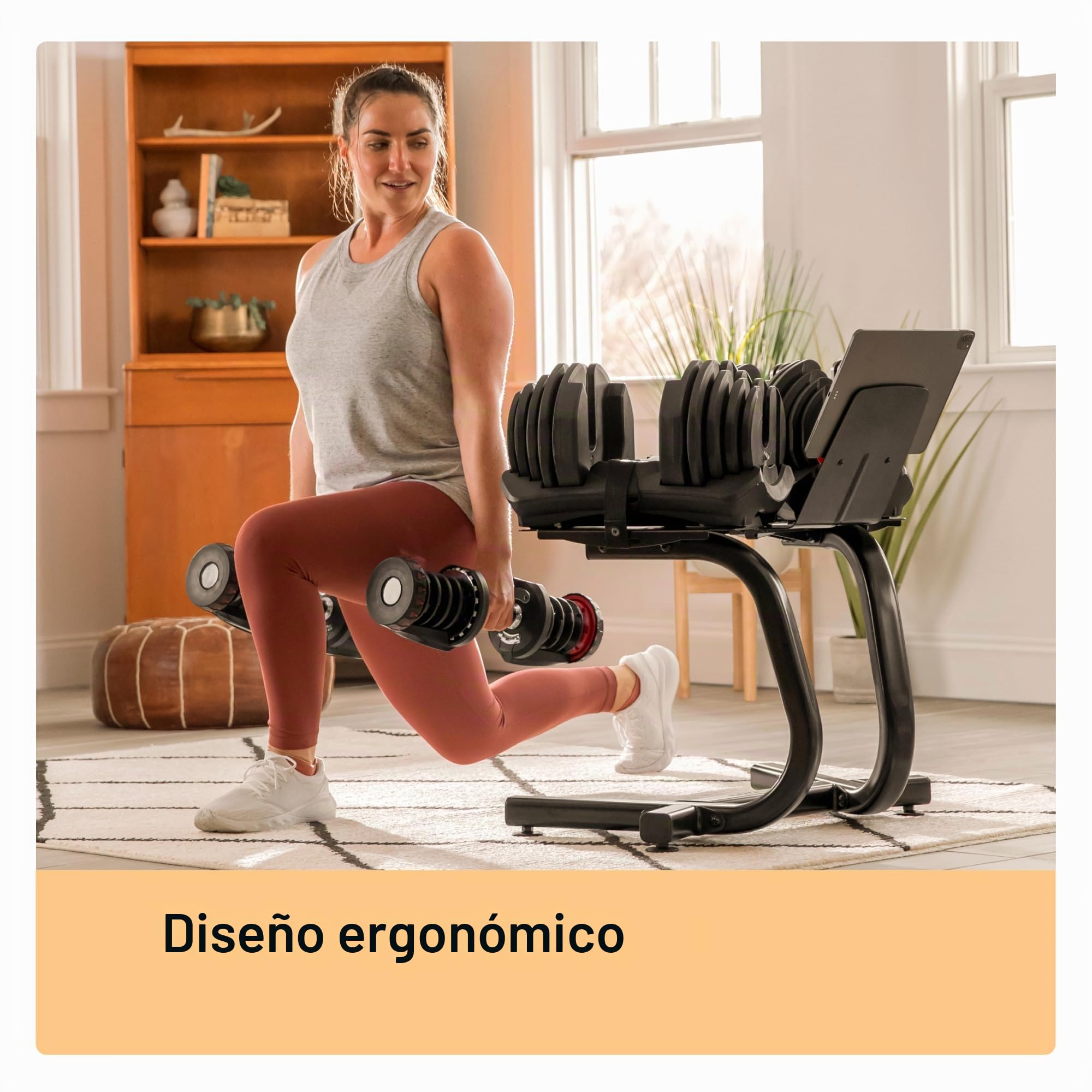 Bowflex Soporte para mancuernas con soporte Media Rack