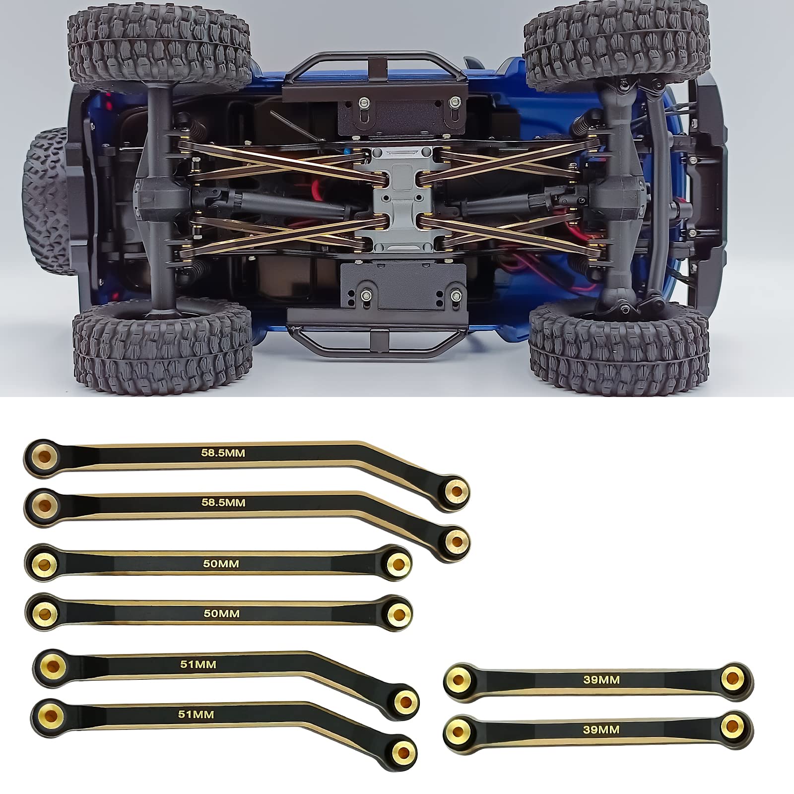 High Clearance Front Links Set For Axial SCX24 RC Crawler - Aluminum Upgrade Parts