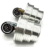 Vista 7 de ¡El Original! - Probador de Fugas del Enfriador de Aire de Carga CAC Boost (4", 3.5", 3") Aluminio Sólido 6061, Ranuras Antideslizantes y Reborde