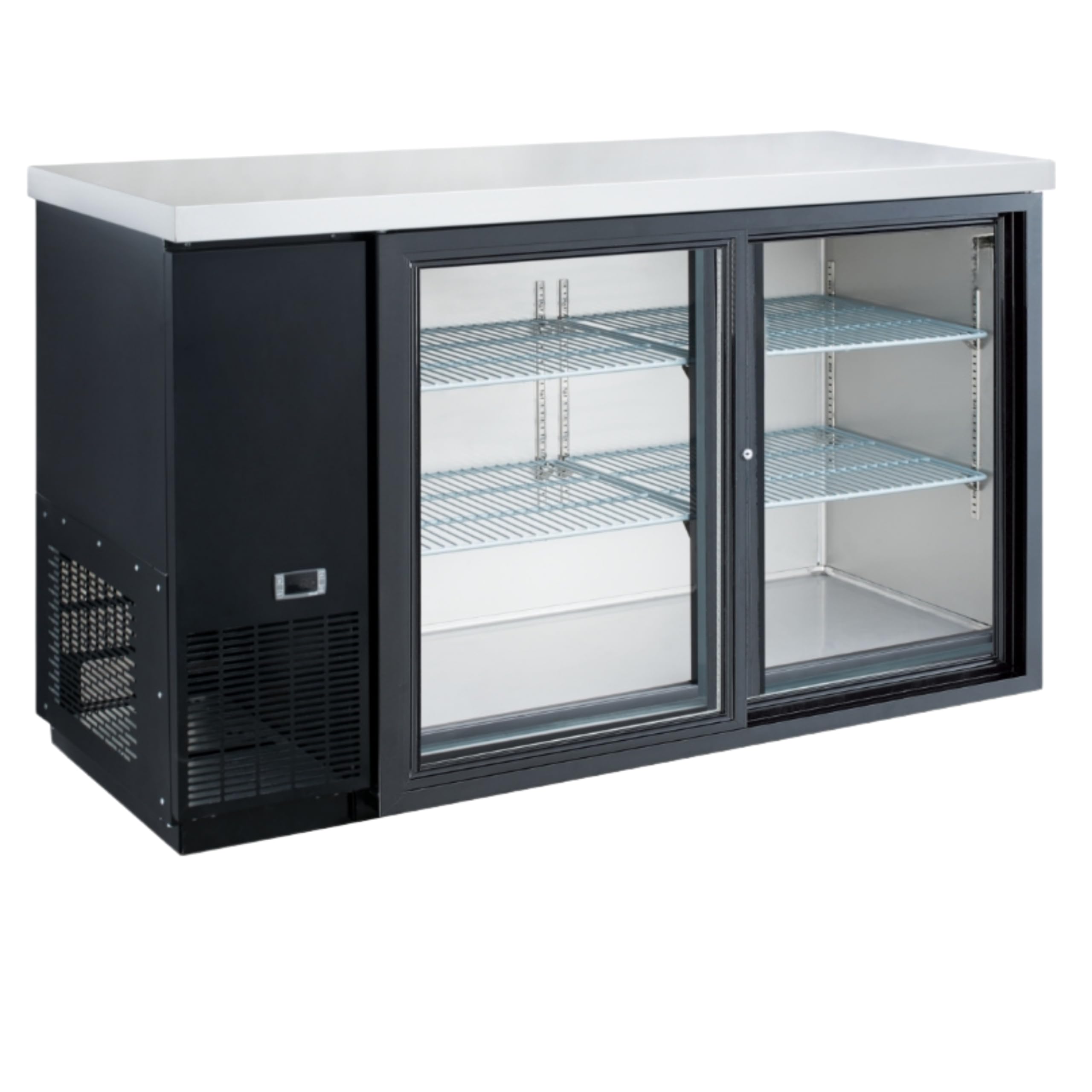 A-to-Z Supply 289-DBB48-S2 Refrigerated Back Bar Cooler, 2-Door Reach-In, 49-7/8