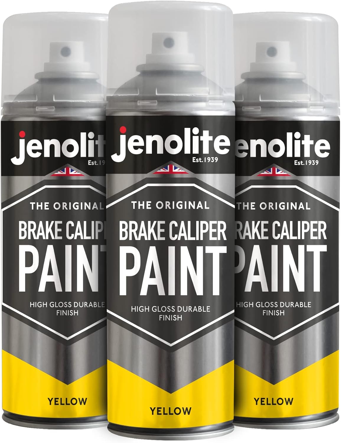 JENOLITE Brake Caliper Spray Paint YELLOW GLOSS Brake and Caliper
