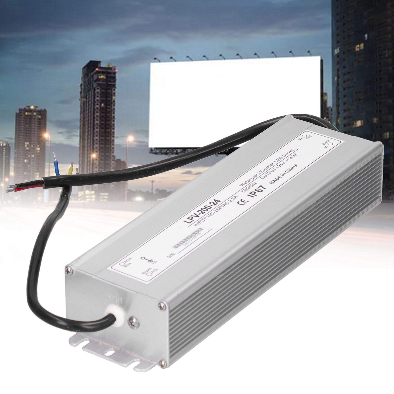 Wodoodporny Sterownik LED o Mocy 200 W z aluminiową obudową