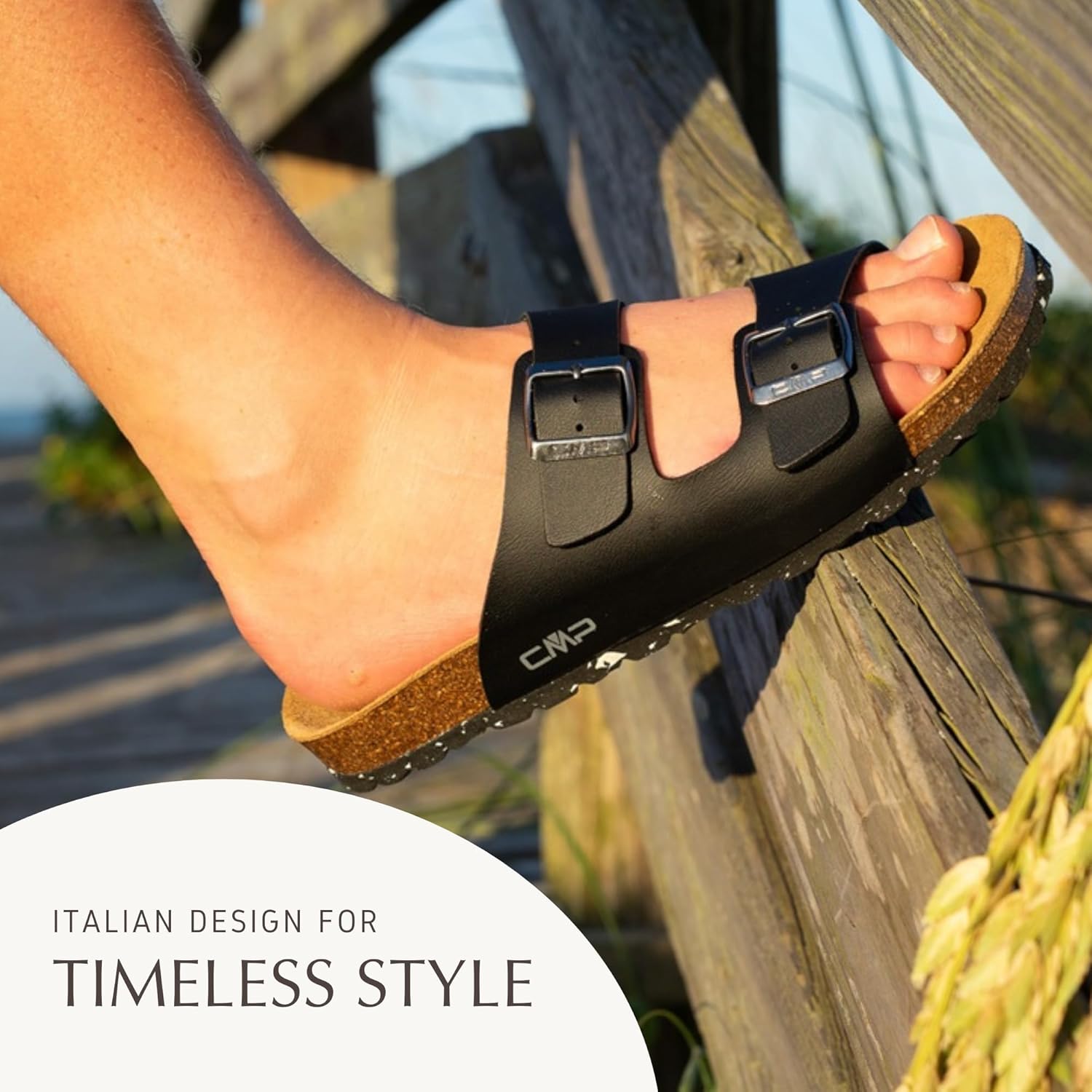 CMP ECO THALITA Women’s Sustainable Sandals – Lightweight, Adjustable Double Buckle with Shock-Absorbing Sole – Casual Travel & Outdoor Footwear – Made in Europe - Image 2
