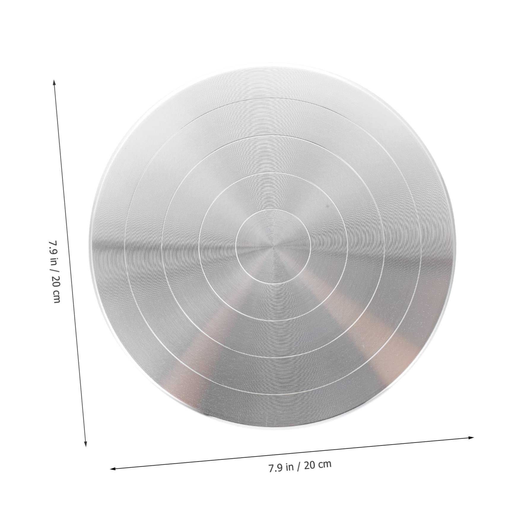Operitacx Plateau Tournant en Alliage D'aluminium Solide pour Poterie Outil Pratique et Rotatif pour Sculpture d'argile, Fabrication D'objets en Céramique