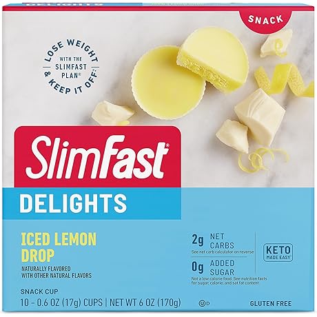 SlimFast Delights Keto Snack Cup Iced Lemon Drop