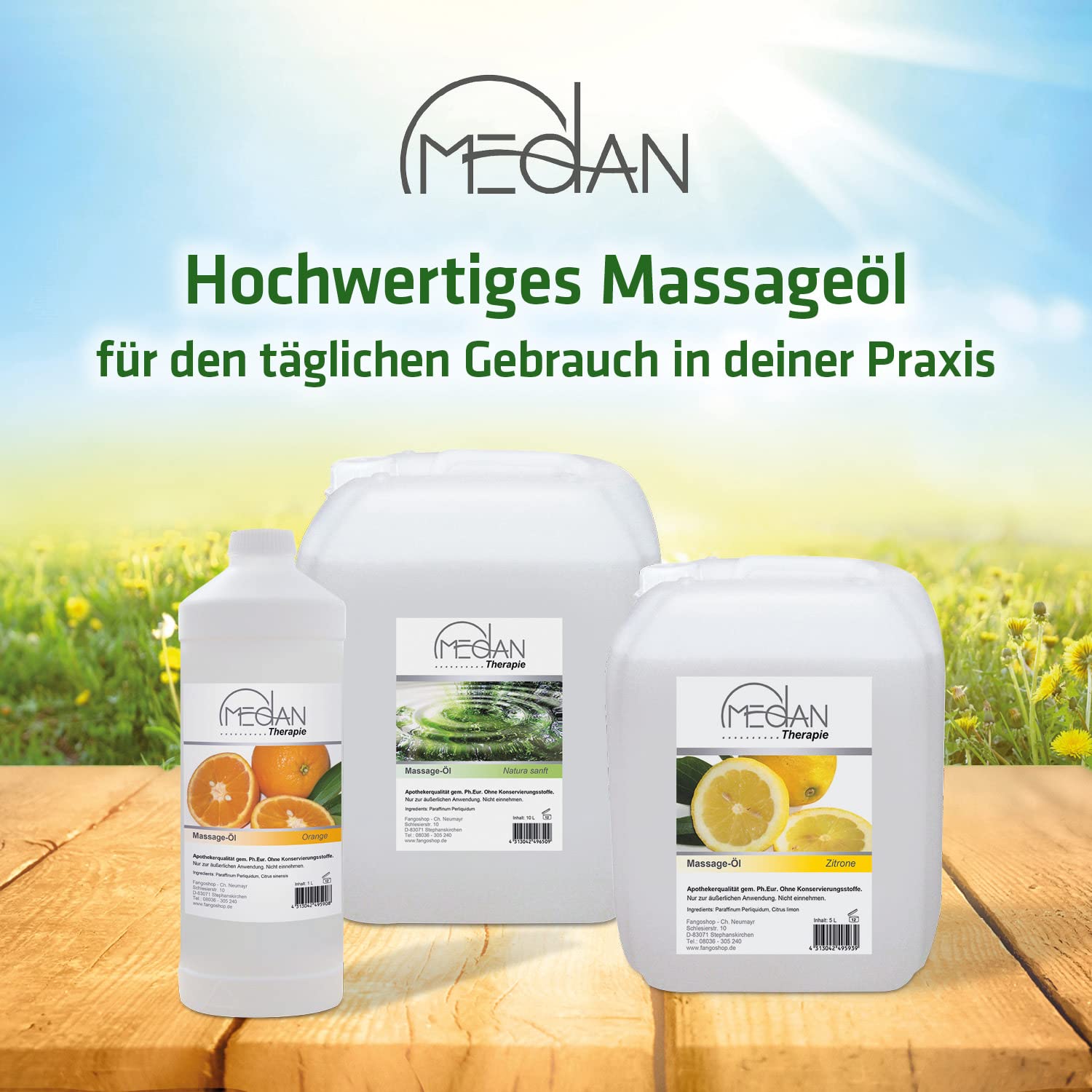 Massageöl Medan Duft Citrus 5 Liter