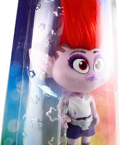 Miniatura 4 de DREAMWORKS TROLLS Stylin' Barb Fashion Doll con vestido extraíble y accesorio para el cabello, inspirada en Trolls World Tour, niñas de 4 años en
