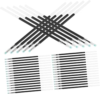 100pcs Black Pen Refills Dual Tip Fine Tip Fast Dry Ink Replacement for Office Students Exams Smooth Writing Ballpoint Pen Refills