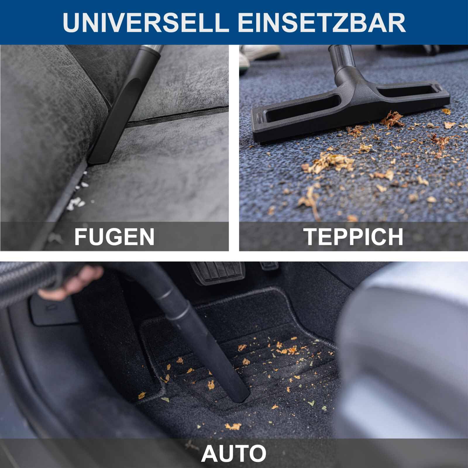 Scheppach Aspirador en seco y húmedo VC50 | 50L recipiente de acero inoxidable y accesorios | 1400 W de potencia | potencia de succión 20 kPa | Tubo telescópico, enchufe para herramientas y cierre