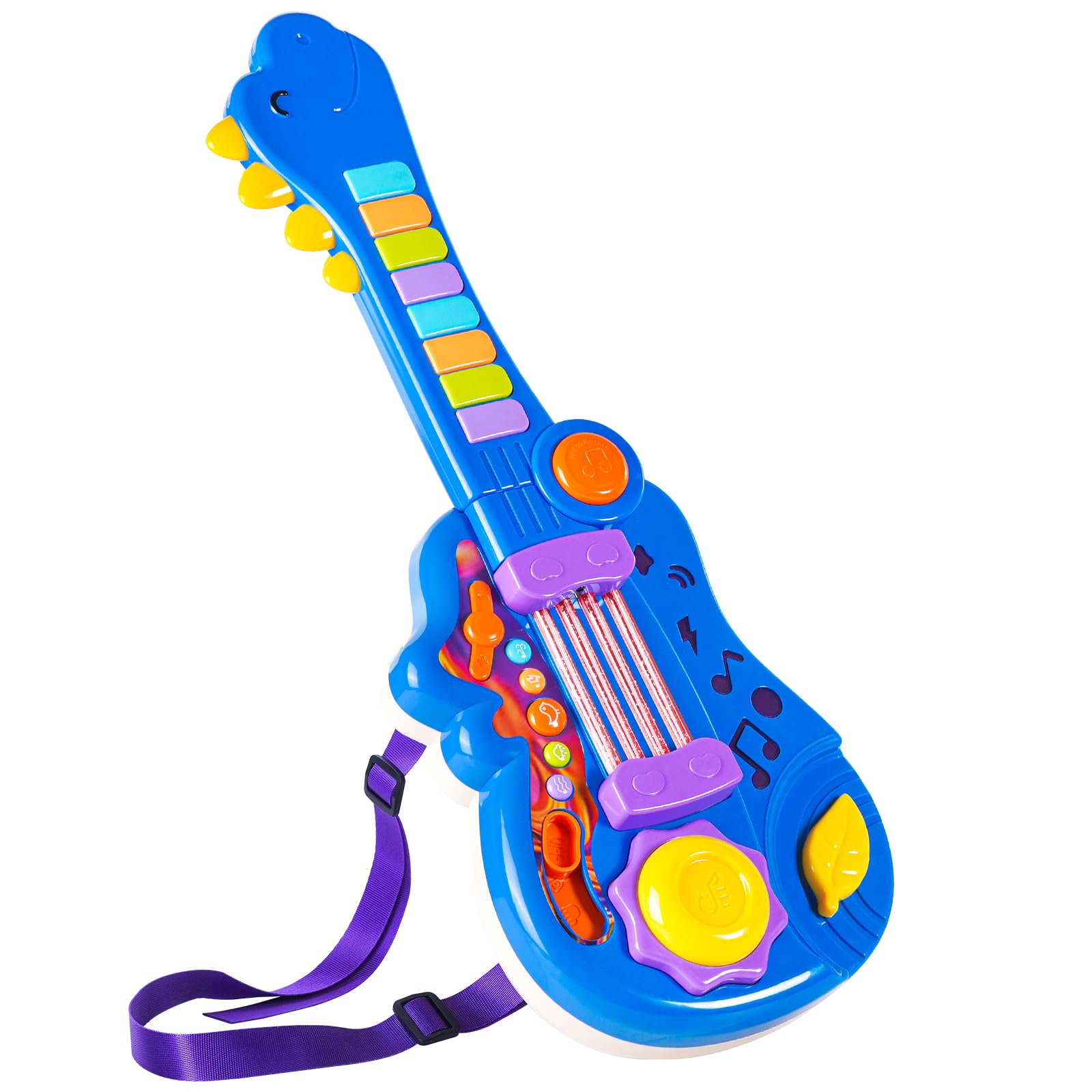 Dinosaure Jouet Guitare Électronique (