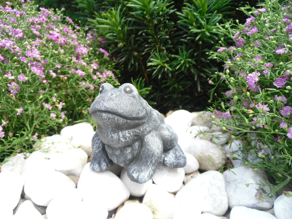 SPI Home Gartenfigur Frosch Mit Buch – Verwittertes Blaugrün, Aluminium/Eisen, 15,2x14 Cm