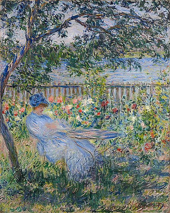 Affiche Impression Claude Monet Terrasse à Vétheuil 60x90cm Décoration Murale Salon