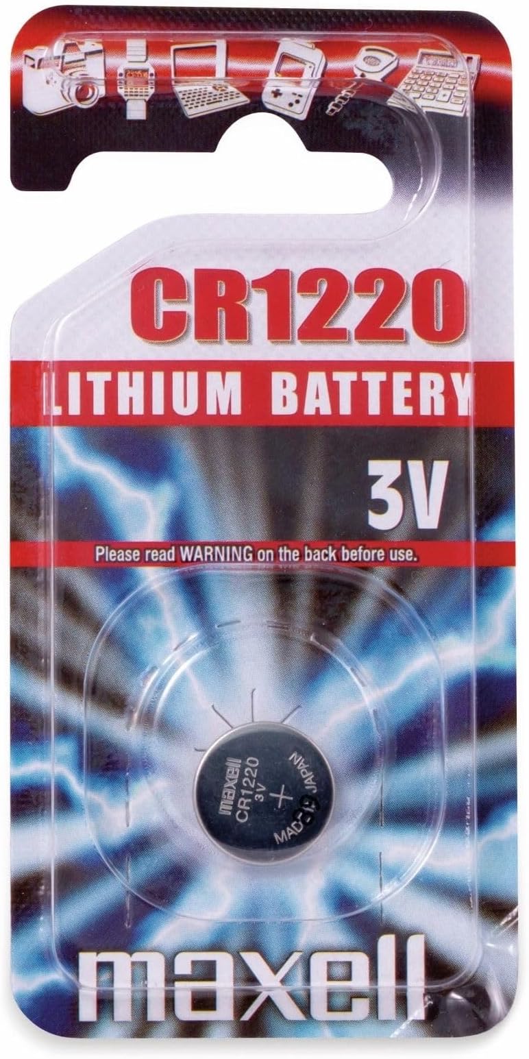 Born Engineer's maxell 3v. CR1220 Lithium Battery (Pack of 5) Amazon
