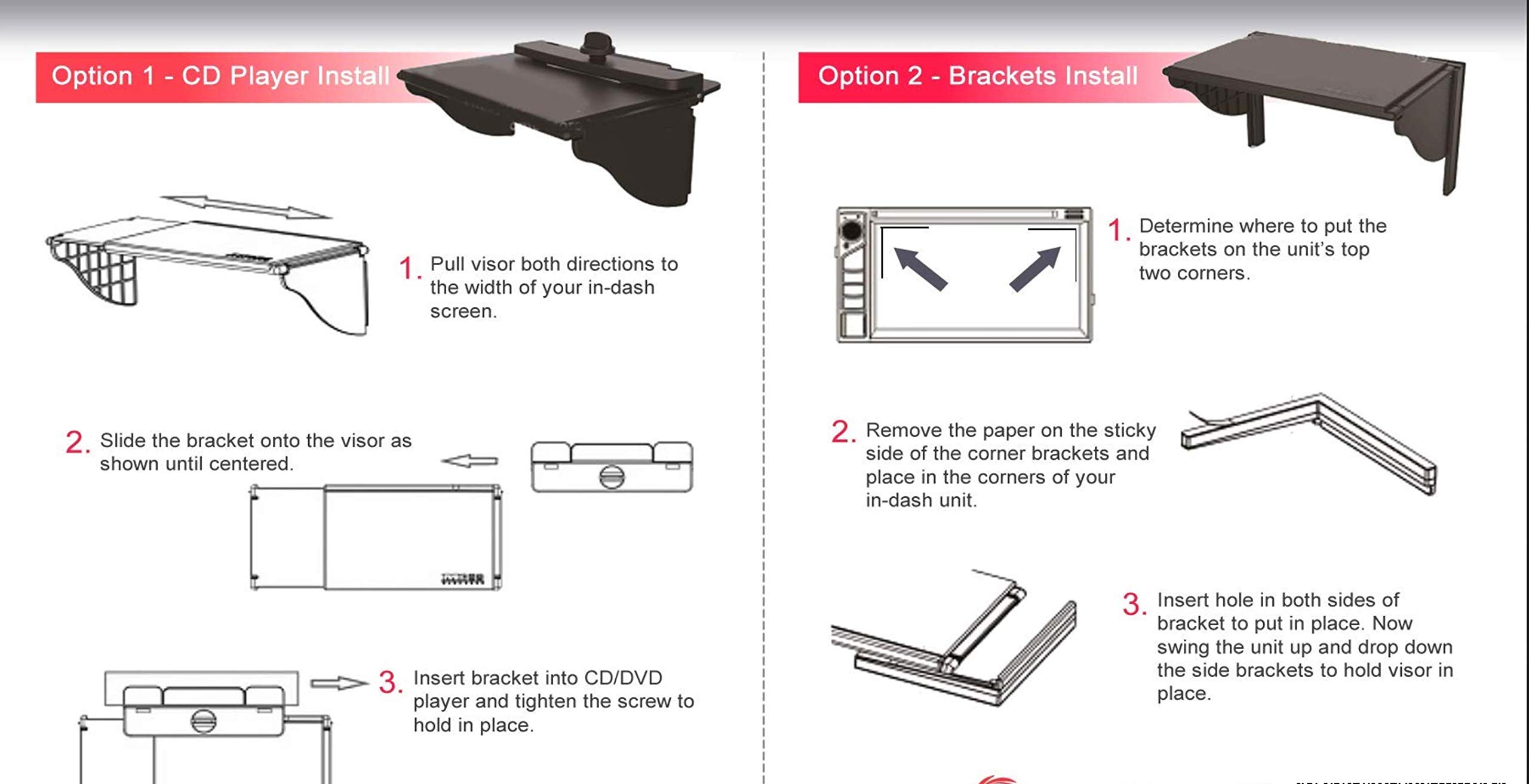 Car In Dash GPS/DVD/LCD Visor | Sun Shade | 7 to 10 Inch Universal Fit