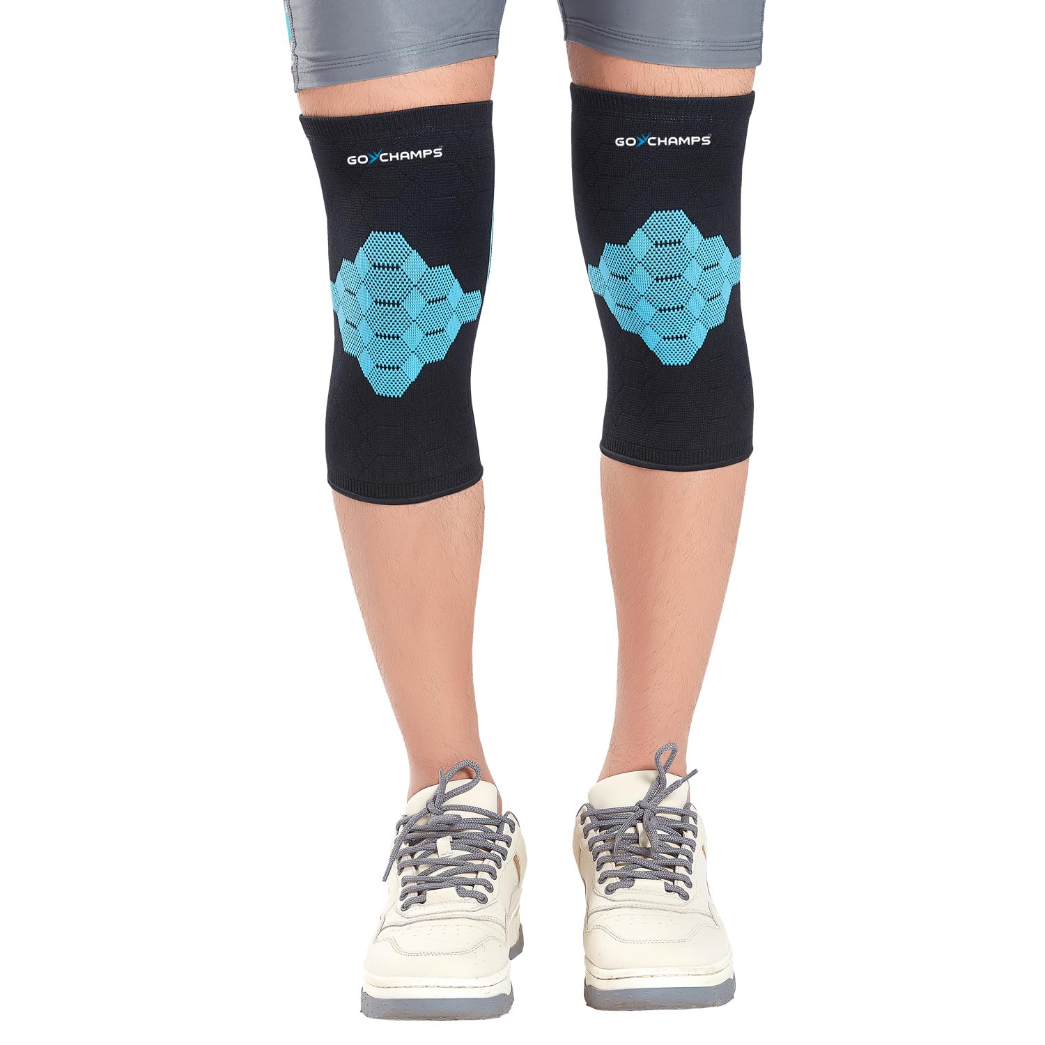 GoChamps Knee Support, Relief for Arthritis, Sports Injuries, Strain or Sprain, Bursitis, Breathable, Stretchable Knit Fabric, Anti-Slip, Lightweight, Versatile, Japanese Technology, For Men & Women, Size-2X-Large (B0CSDSGKFN) Amazon Price History, Amazon Price Tracker