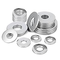 Vista 1 de Arandelas planas de 1-1/2 x 3 pulgadas, arandelas de guardabarros de acero inoxidable 304 para tornillos, arandelas metálicas para tornillos