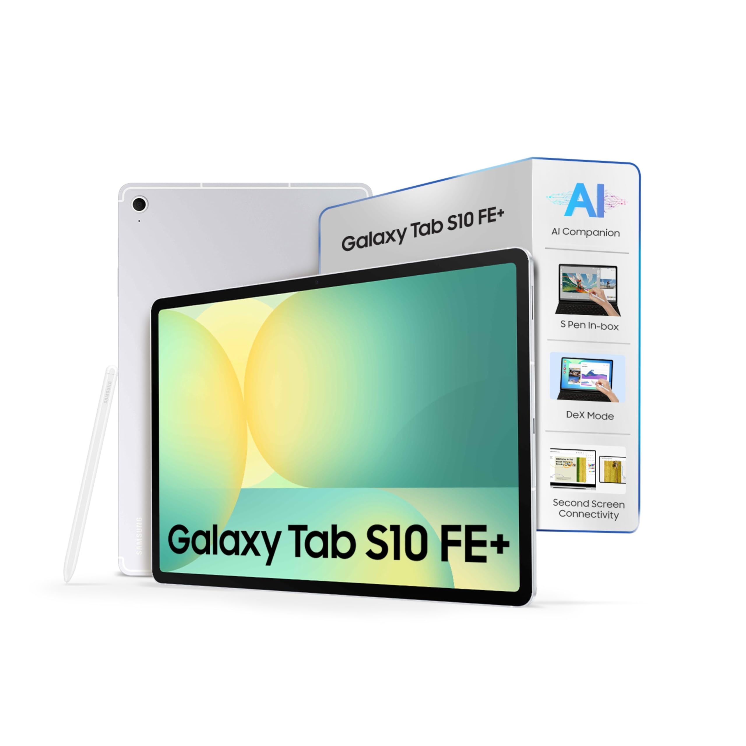 Samsung Galaxy Tab S10 FE+, S Pen in-Box, 27.7 cm (13.1 inch) Display, AI Writing, Desktop Mode, Pre Loaded Pro Apps, 8 GB RAM, 128 GB Storage, Wi-Fi ...