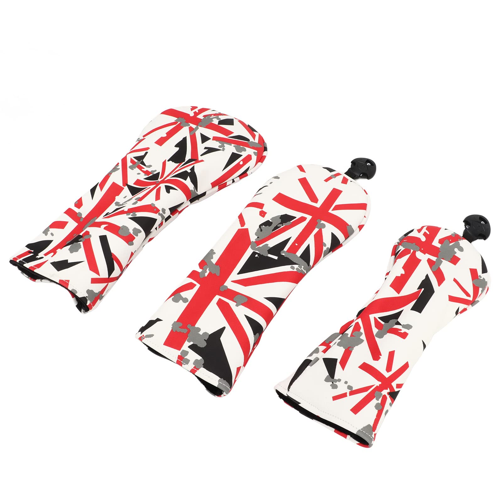 Funda de Cabeza para Club de Golf, Tela Oxford, Bandera británica, Funda para Cabeza de Golf para Amantes de los golfistas, 3 uds.