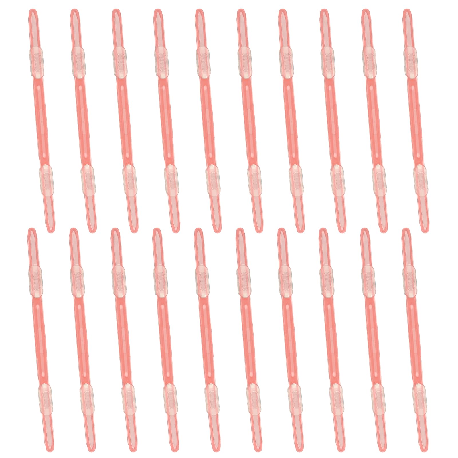 PATIKIL 20 Pcs Loose-Leaf Paper Binding Clamps, Red Plastic Paper Organizers Notebook Fasteners Reusable Prong Binder Clip for Home Office File Report Chart Documents