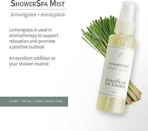 Miniatura 6 de European Spa Source Paquete de 4 rociadores de niebla de spa de ducha + 1 paquete de niebla de almohada para aromaterapia, experiencia de spa en