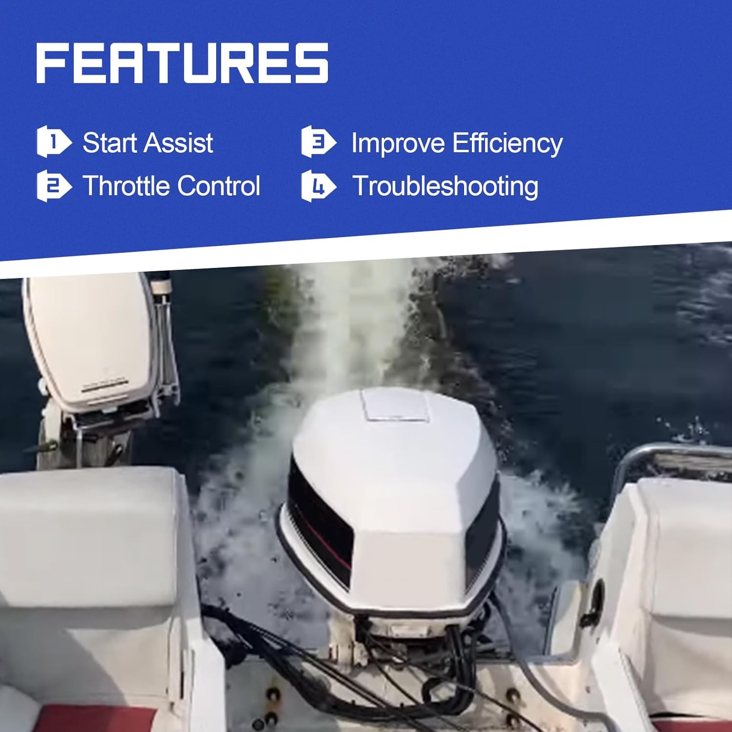 5007356 Fuel Primer Choke Solenoid for OMC Johnson Evinrude Replace# 5007356 5828665 397909