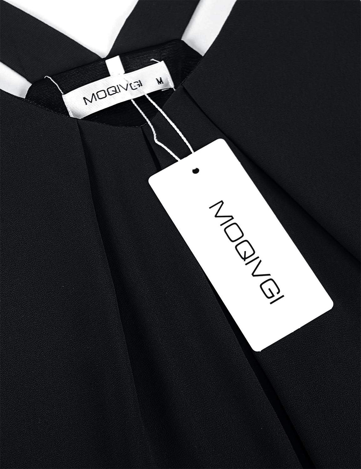 MOQIVGI Womens Dressy Casual Summer Flowy V Neck Double Layer Chiffon Tank Tops - Image 3