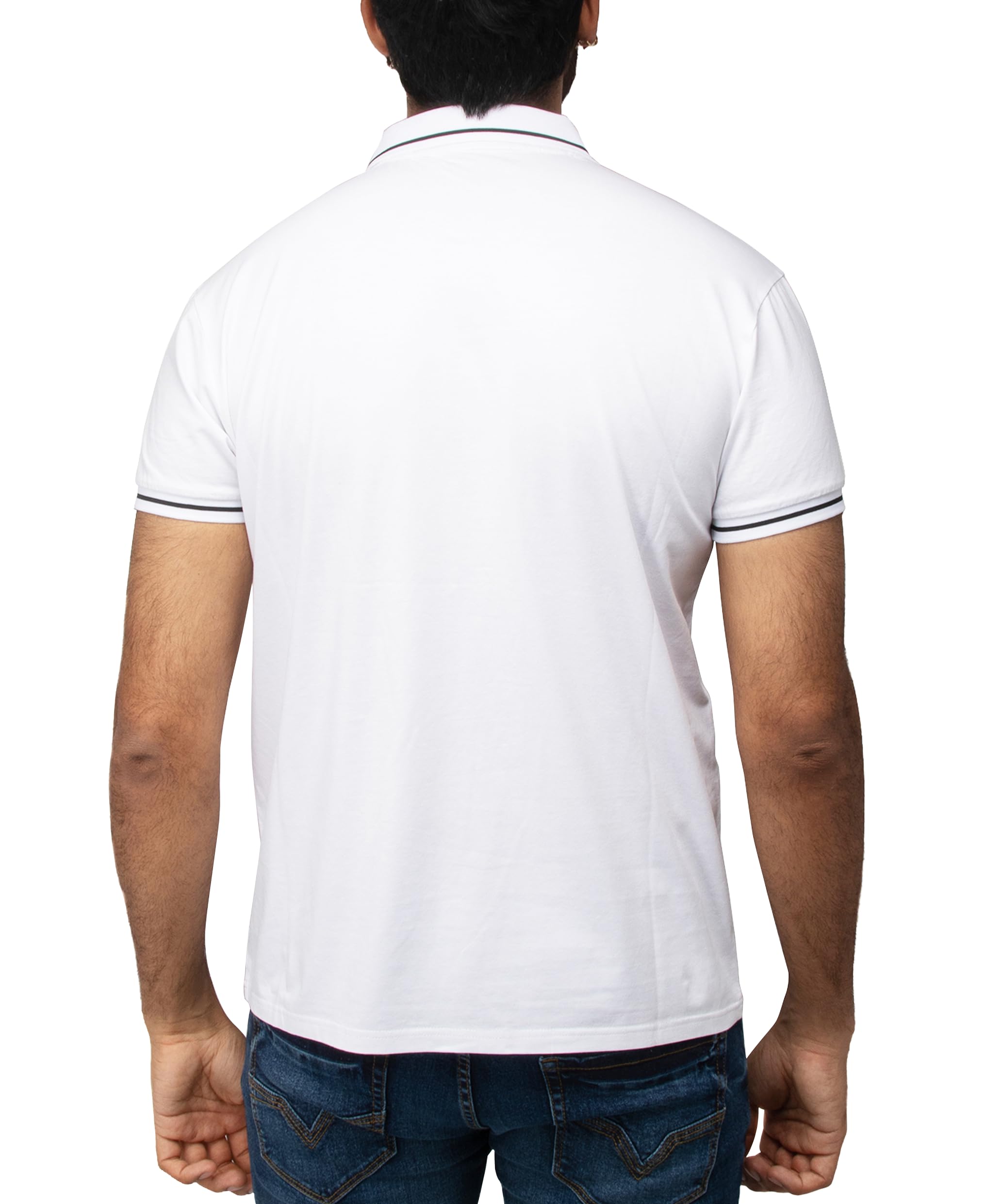 X RAY Slim Athletic Fit Short Sleeve Performance Stretch Cotton Polo Shirt Polo Uomo