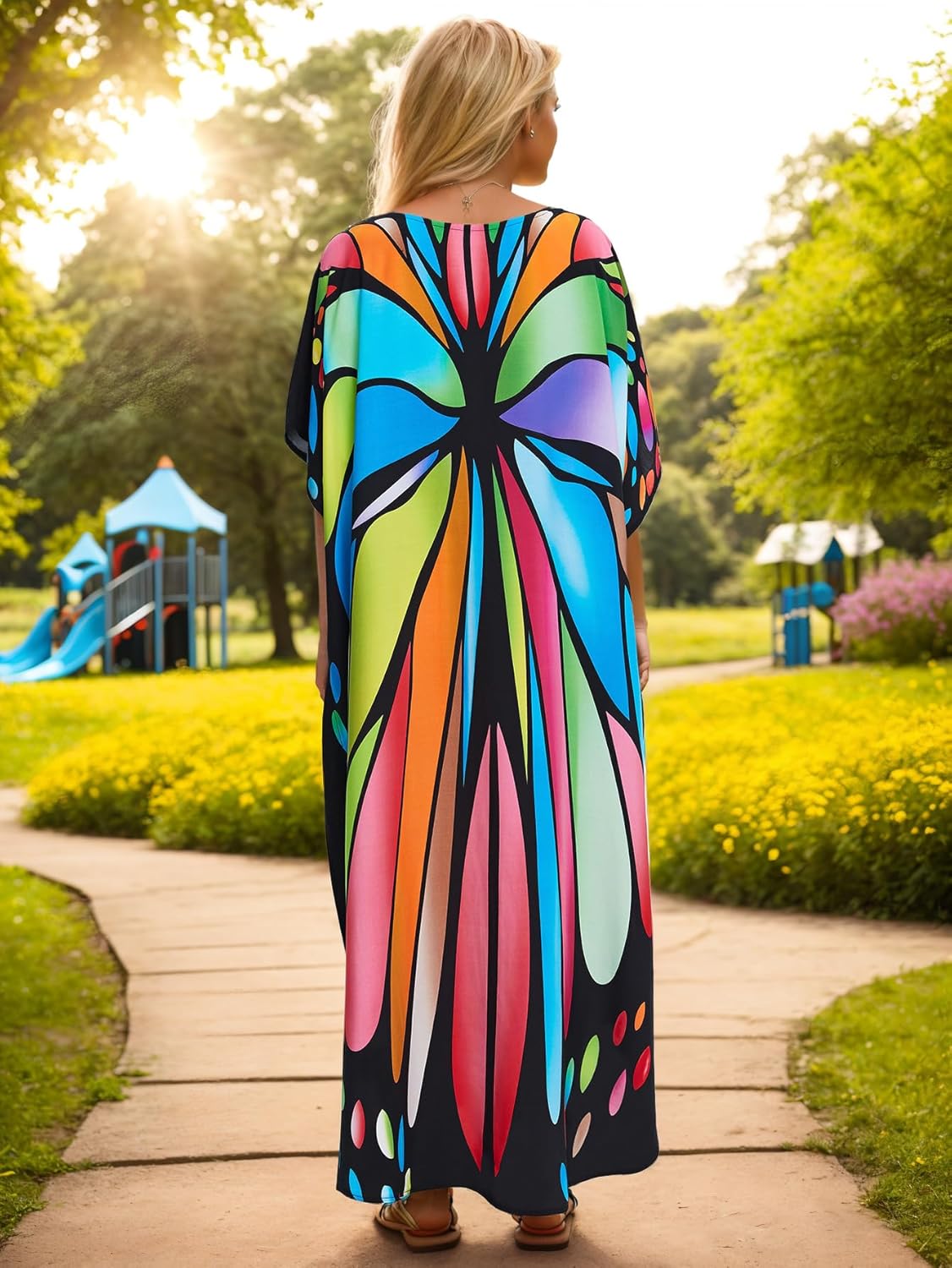 Plus Size Kaftan Dresses - Caftans for Women, One Size, US S-4XL - Image 4