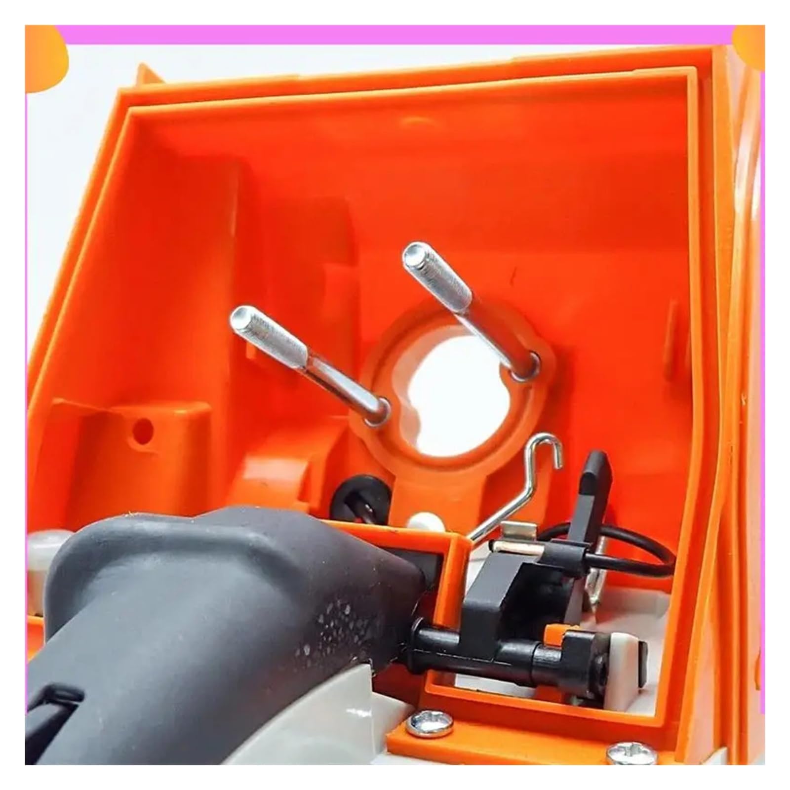 Compatible con STIHL MS650 660 A23P, conjunto de mango trasero, depósito de aceite, depósito de aceite, mango, piezas de repuesto for motosierra