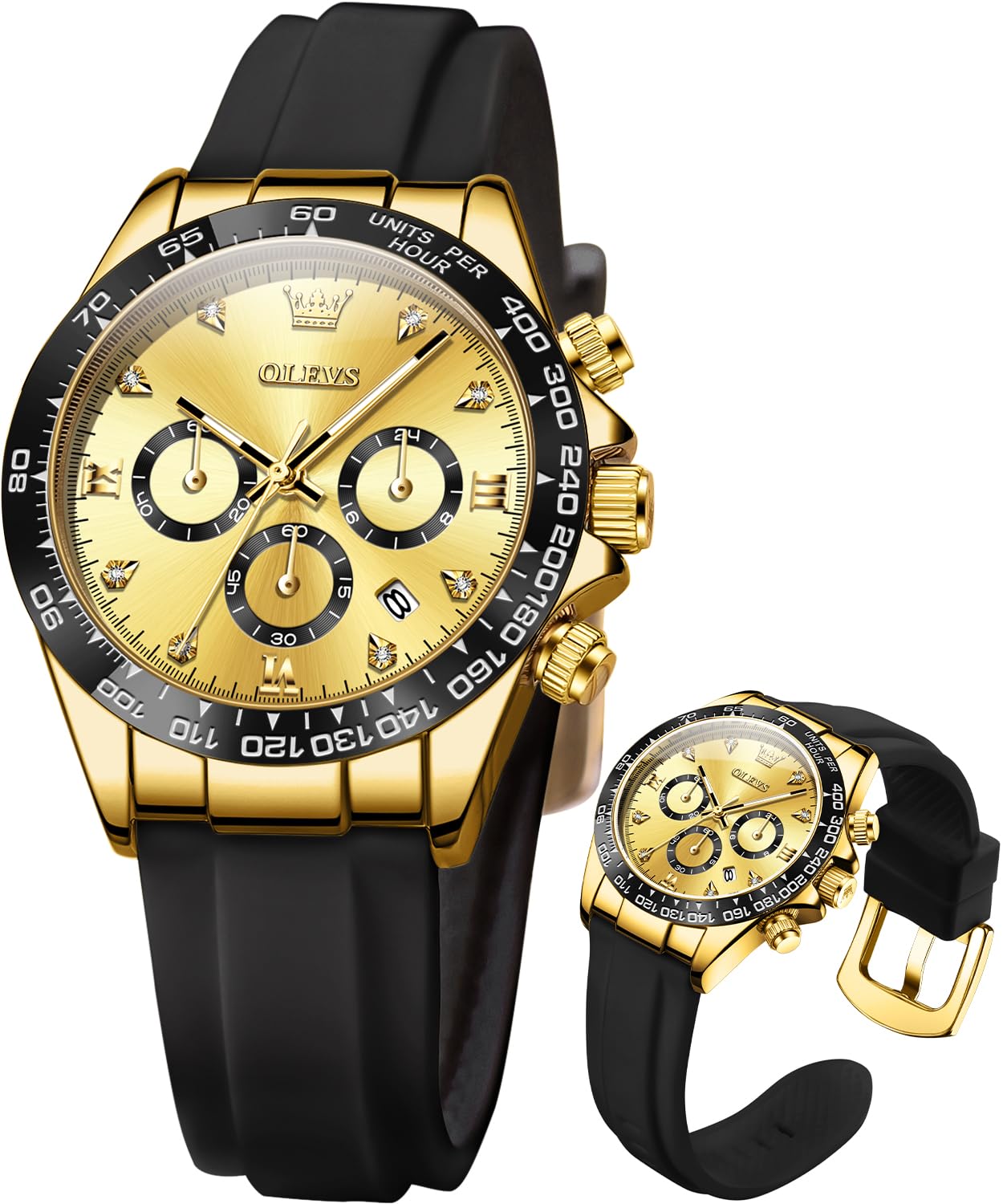 OLEVS Women Watch Fashion Rose Gold Diamond Analog Quartz Female Watches for Women Luxury Dress Ladies Stainless Steel Luminous Waterproof Date Wristwatches