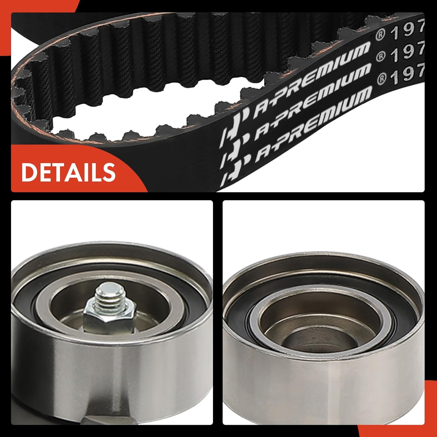 A-Premium Engine Timing Belt Kit Compatible with Honda Pilot 2016-2022, Odyssey 2018-2024, Ridgeline 2017-2023, Passport 2019-2023 & Acura MDX 2014-2020 2022-2024, TLX 2015-2020, RLX 2014-2020 - 3.5L