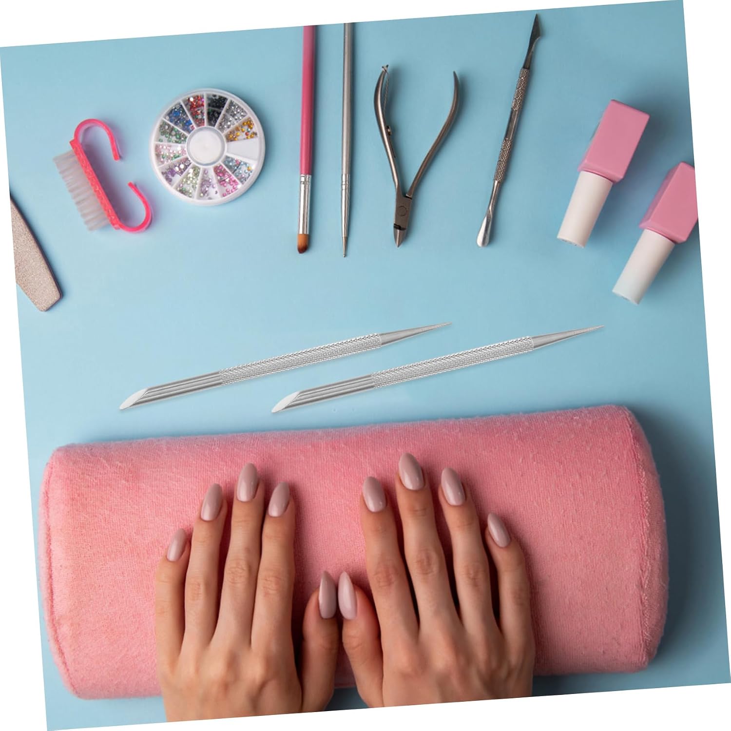 12pcs Professional Nail Tools Cuticle Pusher Trimmer Double Sided Cuticle Pusher for Manicure