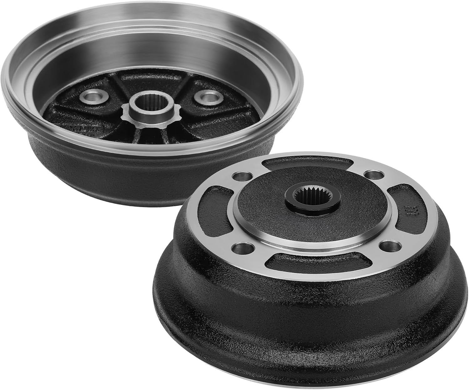 JAVIK 2 Pcs Front Left & Right Wheel Brake Drum Hub for Kawasaki Mule 3000 3010 2001-2008 Mule 4010 4000 2009-2023 Mule 3020 2001-2003 Mule 2510 2002 KAF620 KAF950