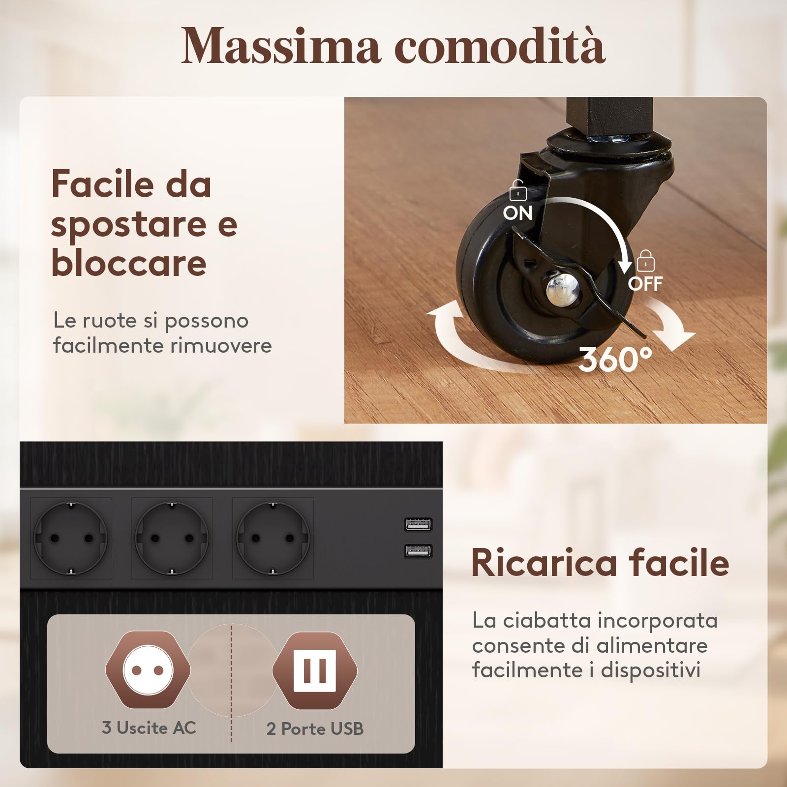 Lifewit Mobile Giradischi con 4 Ripiani, Mobile Hifi con Prese Elettriche e Luci a LED per Mobiletto Stereo Pergiradischi, Vinili Vintage, Casse Giradischi, 60 x 55 x 90 cm, Nero