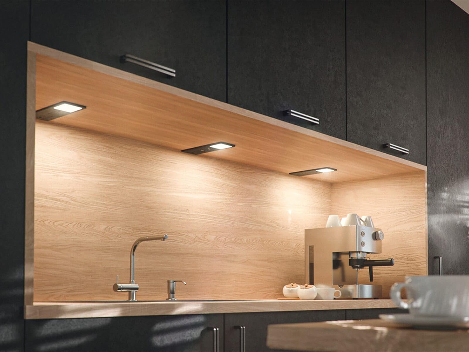 HÄFELE - 833.77.461 Unterbauleuchte Loox5 LED 3100 Silberfarben 5-er Set