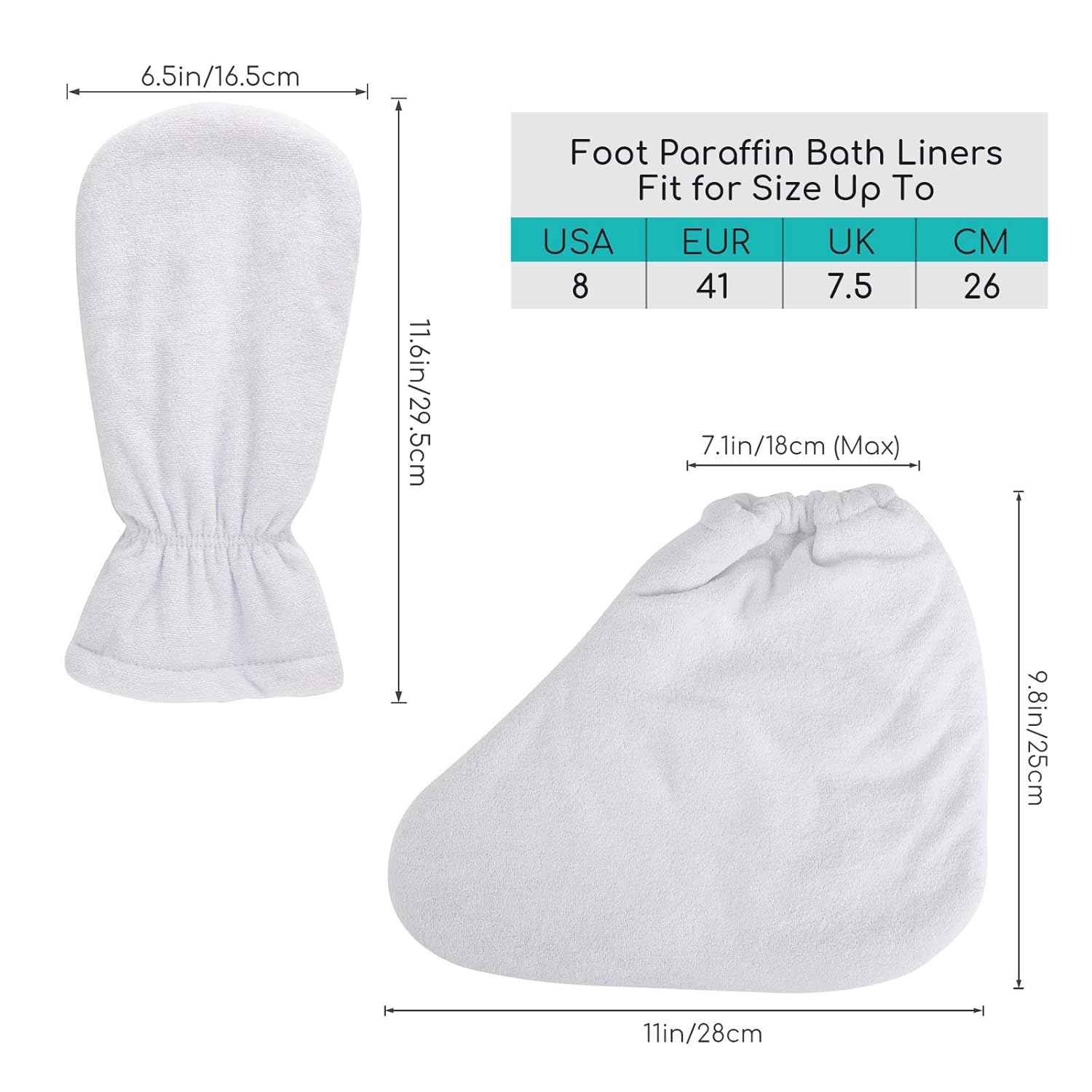 Pedicure Knife Set & Paraffin Bath Mitts and Booties, Segbeauty 7pcs Ingrown Toenail Blade Tool for Nail Corn Callus, Thick Snug Elastic Opening Paraffin Wax Glove and Bootie with Double Terry Clothes