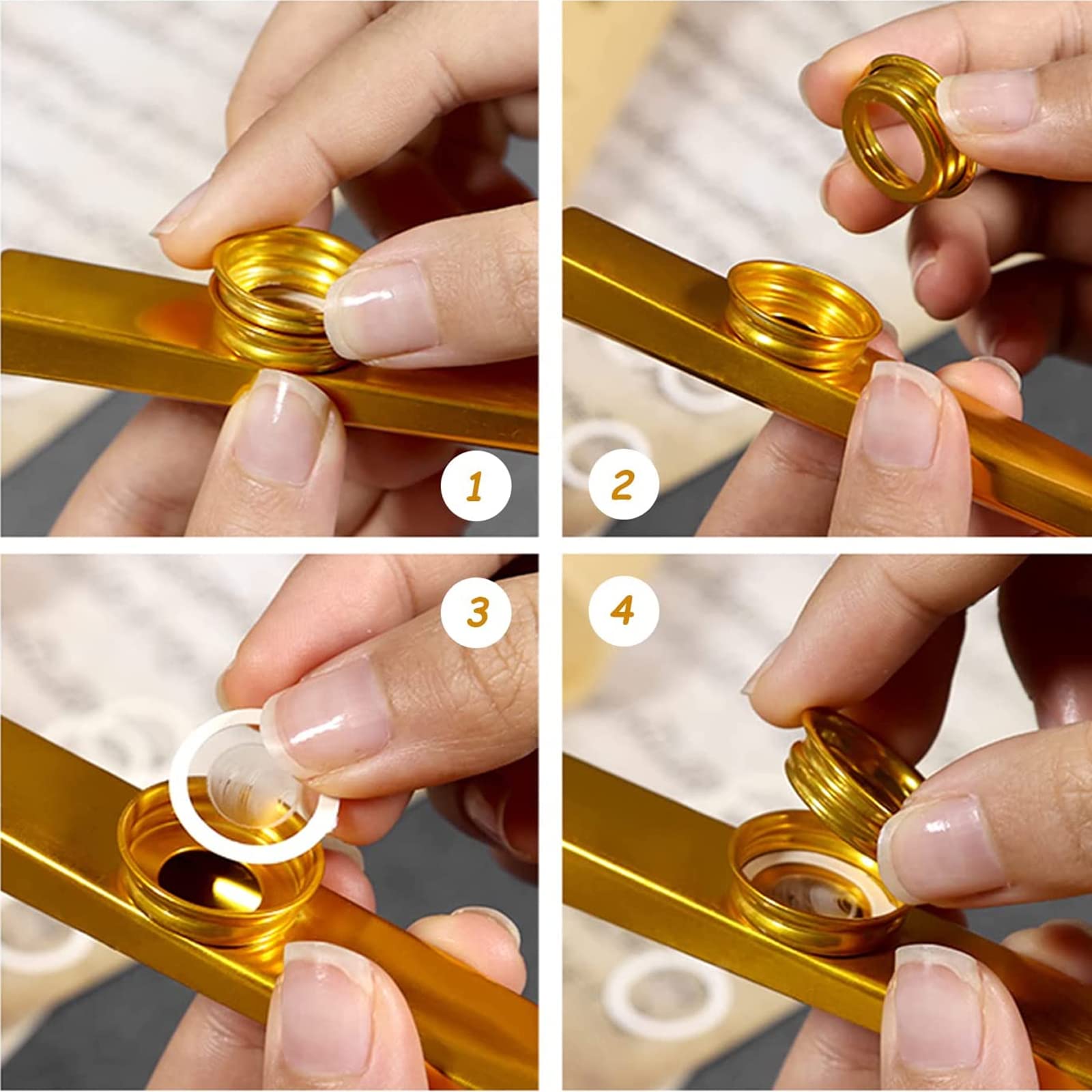 6 Kazoos Métal Alliage Aluminium - Instrument à Vent Enfant - Accompagnement Guitare Harmonica