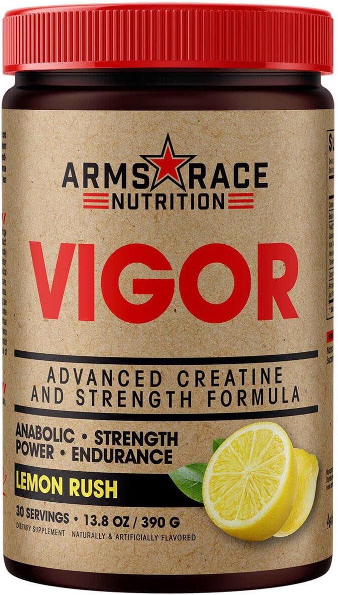 Arms Race Nutrition Vigor Creatine & Strength Formula - Lemon Rush - 13.8 oz.