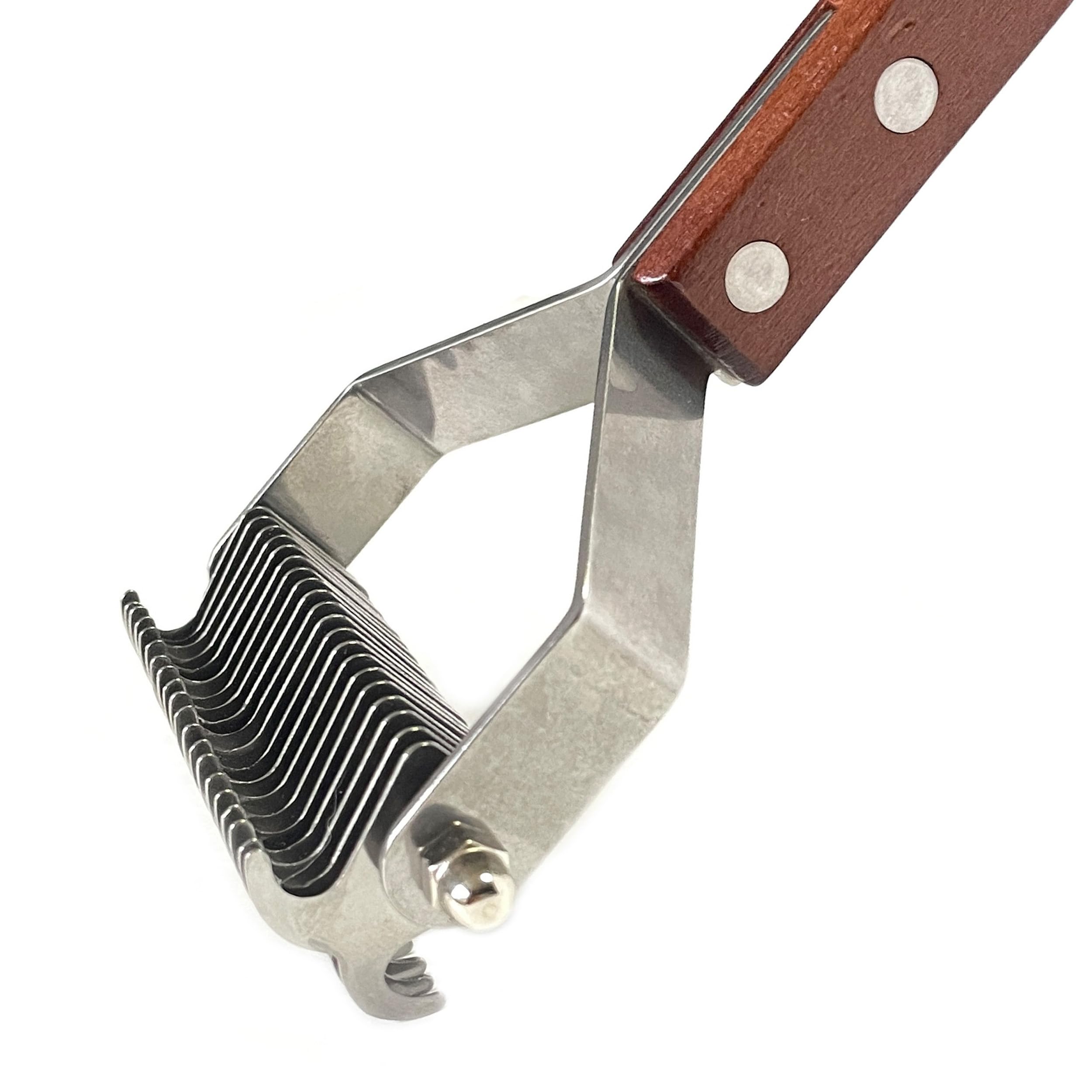 Masterclip Double Sided 20 Blade Wide Coat Rake - Ideal For Use on Dogs with Thick, Heavy or Double Coats