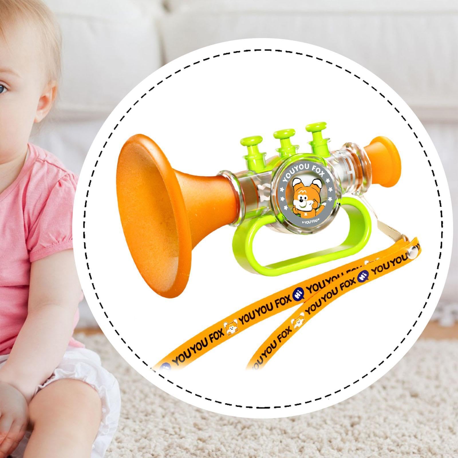 Lot de 6 Sifflets Jouets En Forme de Petites Trompettes, Petits Haut-parleurs, Amusants, pour Le Développement Sensoriel et Des Filles, Ca, 5 pièces