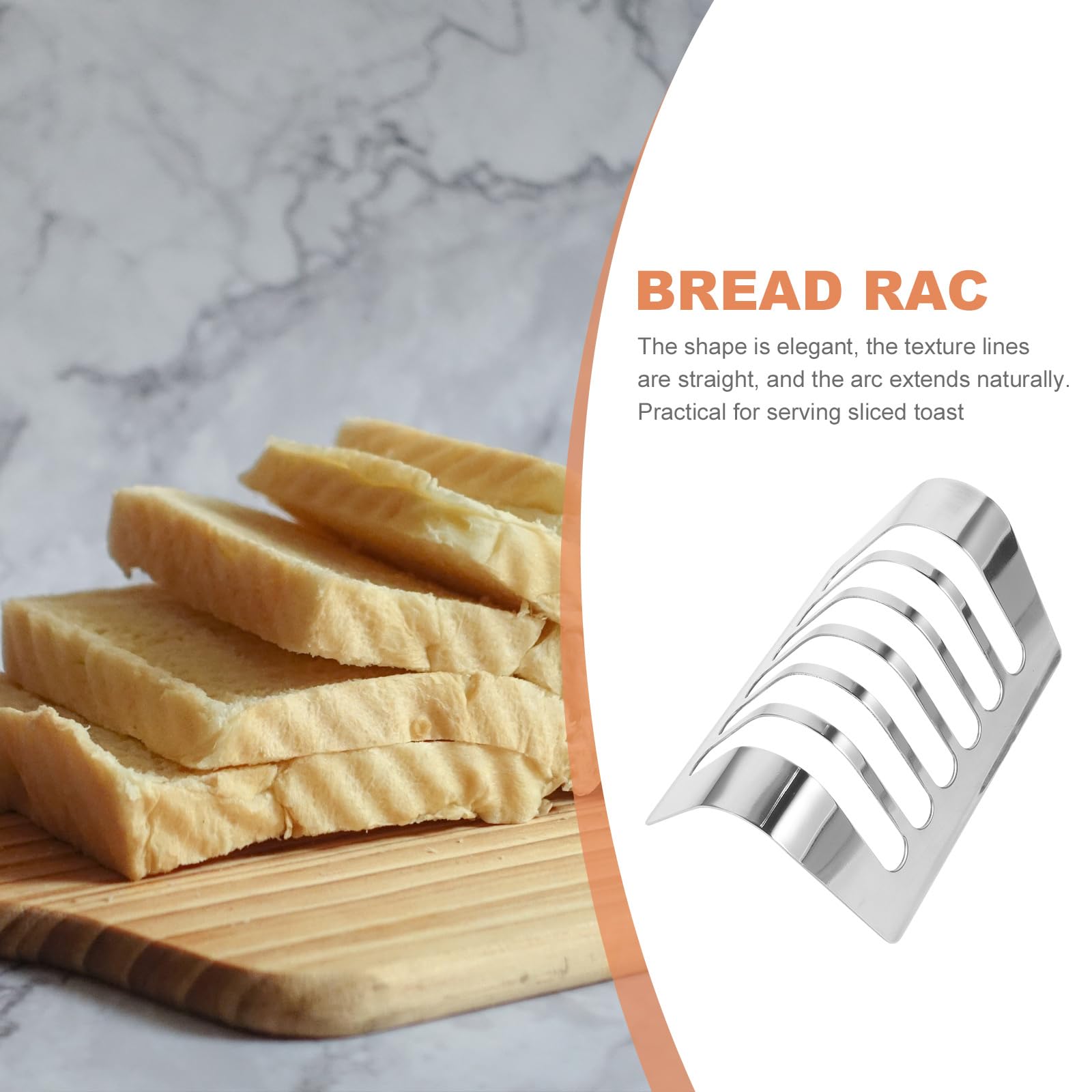 BESTonZON Brotregal Aus Edelstahl Regale Schreibtisch-Toastregal Edelstahl-Toastständer Brotregal Für Den Täglichen Gebrauch Arbeitsplatte Toastregal Küche Toastregal Heimbedarf