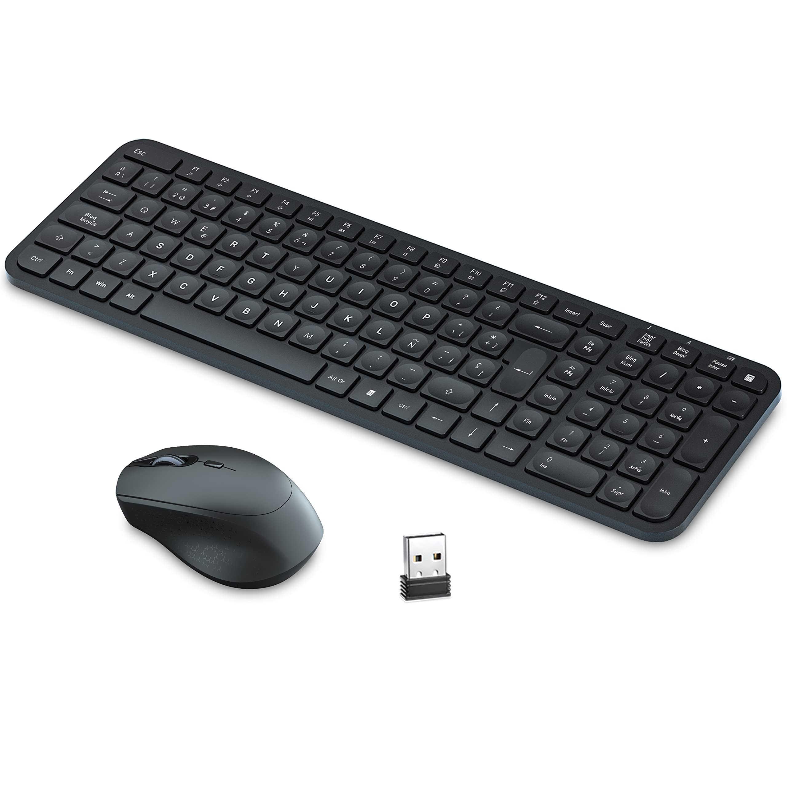 Combo Teclado E Mouse Sem Fio TopMate - Ultrafino E Silencioso