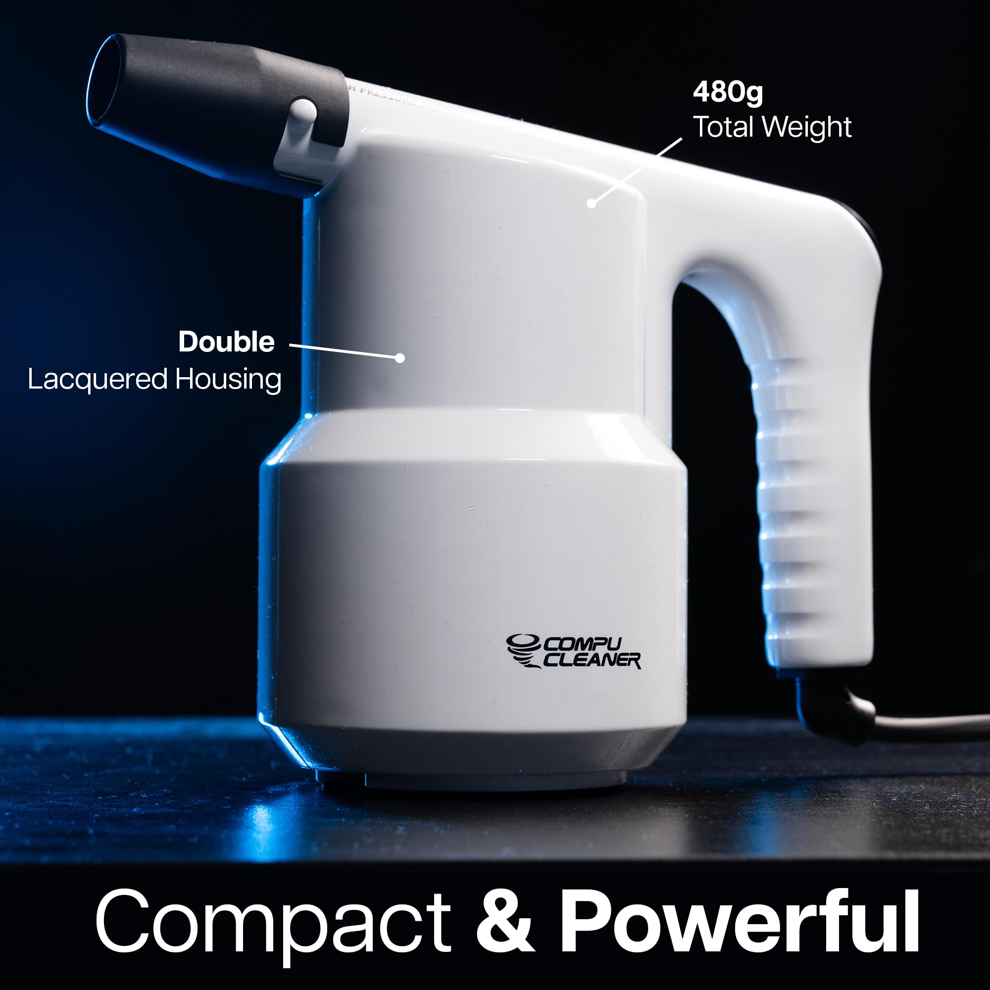 IT Dusters CompuCleaner - Spolverino elettrico originale per PC, laptop, console, elettronica, pulizia della casa, alternativa ecologica agli aspirapolvere del computer e alla pulizia della tastiera