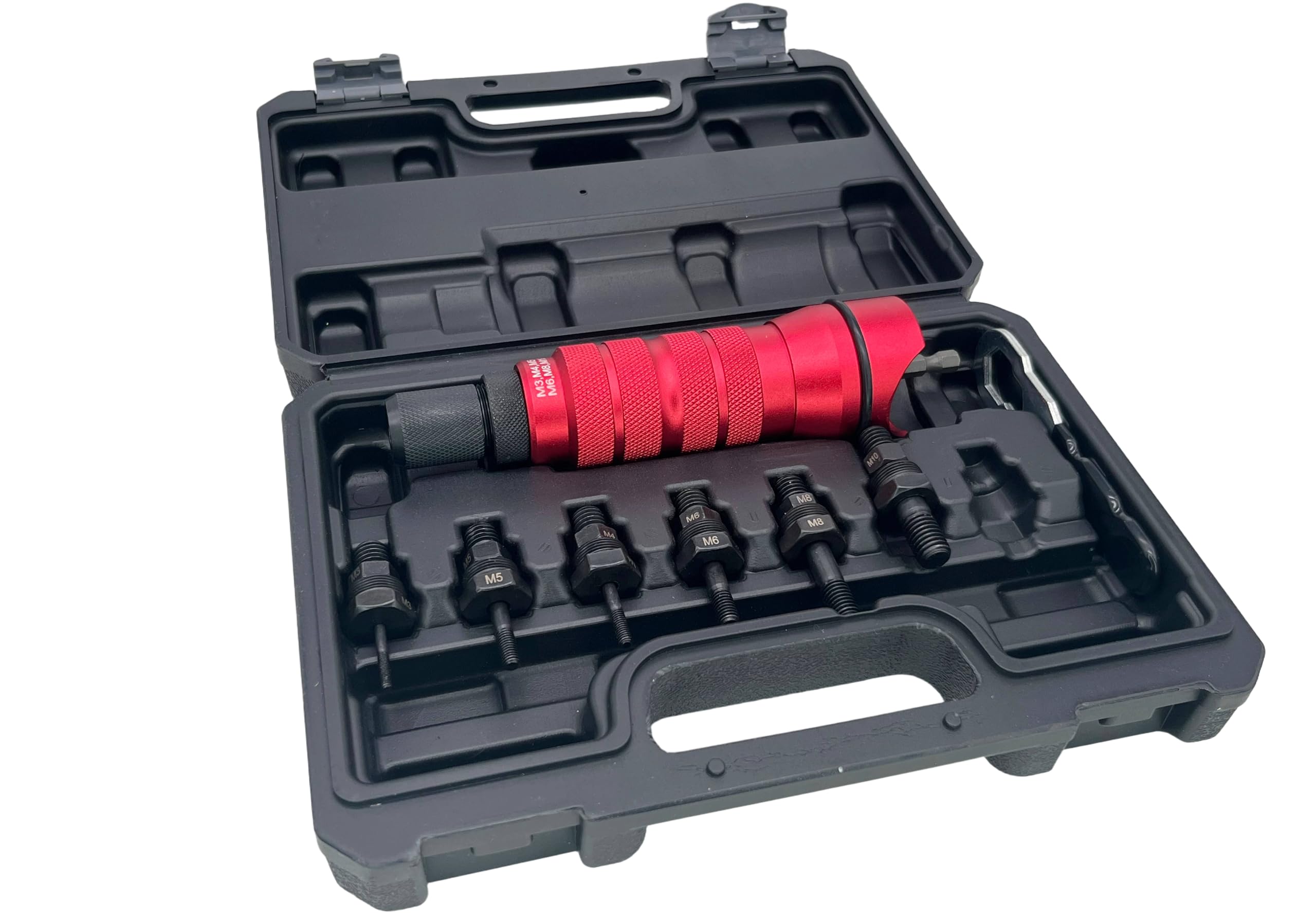 Kit adaptateur perceuse pour écrous à rivets Astro M5-M10 et 10-24 à 3/8