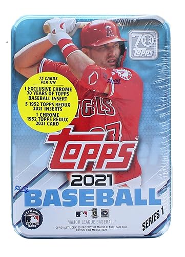 2021 Topps Series 1 Baseball Tin: 75 Cards
