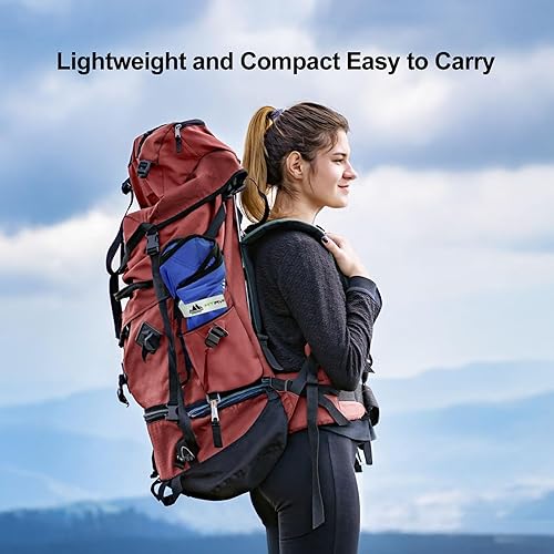 Miniatura 9 de Sillas de camping ligeras para adultos - Diseño plegable compacto y portátil, marco de aluminio que soporta 200 libras. Ideal para senderismo,