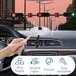 2Pcs Mini Car Drum Cymbal, Car Cymbal Air Vent, Car Crash Cymbal, Car Symbol Drum Vent with 2 Drum Stick, Easy Clip On Dashboards & Vents, Fun Music Gadget for Drivers & Drummers, Crisp Metallic Sound